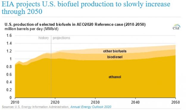 U.S. Biofuel Production Projected to Grow Through 2050