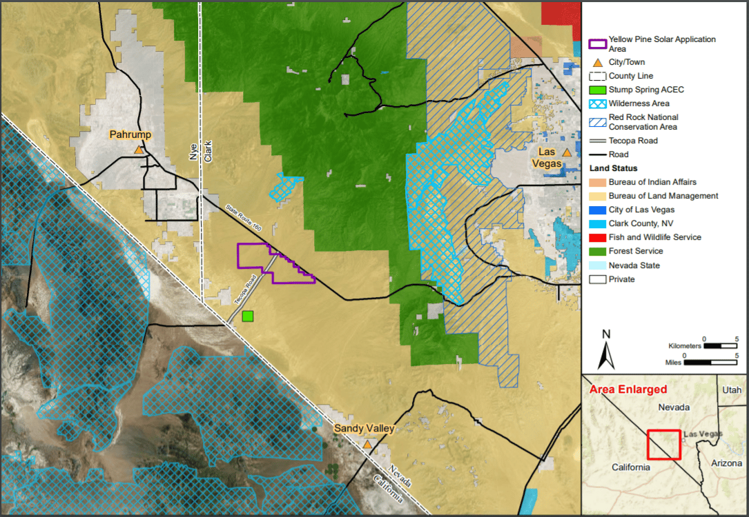 U.S. Interior Department Issues Draft Review for 500-Megawatt Yellow Pine Solar Project in Nevada