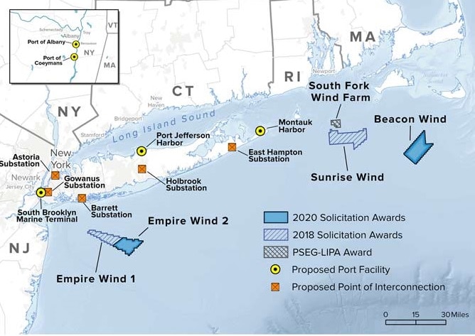 New York Selects Equinor to Develop 2.5 Gigawatts of Offshore Wind Projects