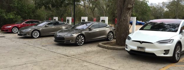 Tesla EV charging