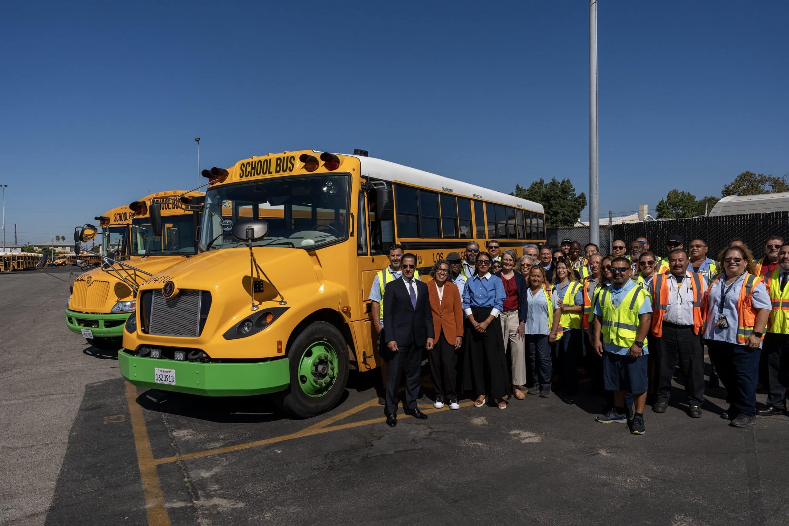 Group Shot School Bus