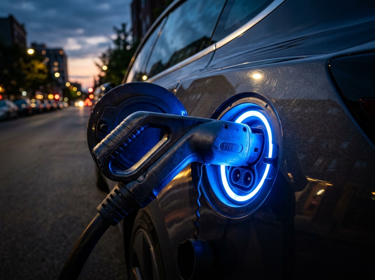 EV charging port glowing 202608191407
