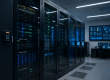High tech server room interior